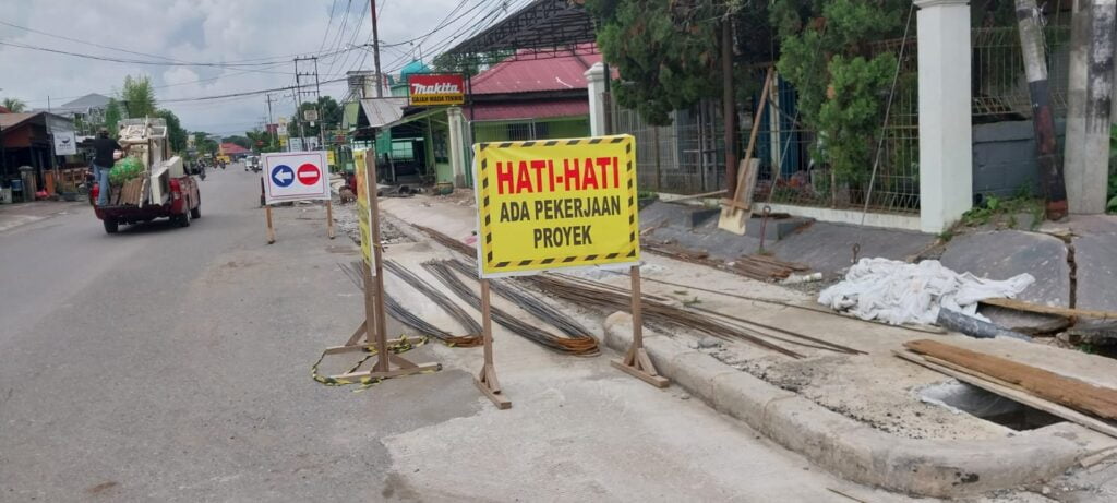 Revitalisasi di Jalan SM Aminudin, Tanjung Redeb.