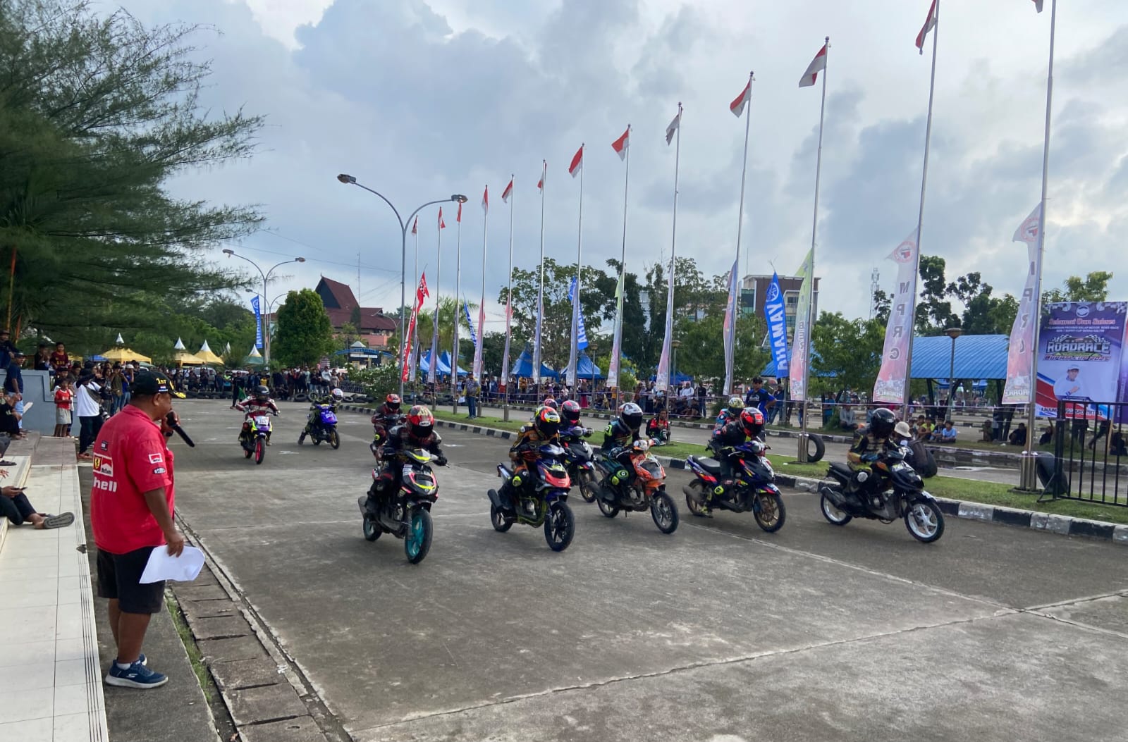 Gelaran Road Race Seri 7 Kejuaraan Provinsi (Kejurprov) Kalimantan Timur Bupati Cup 2025 yang berlangsung di sirkuit non permanen Kakaban Aquatic, Tanjung Redeb, beberapa waktu lalu.